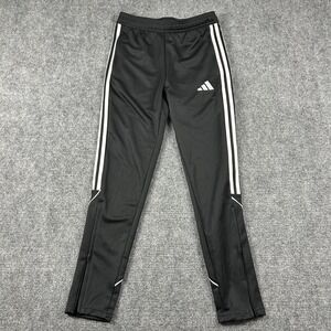 Adidas Tiro 23 Track Pants Girls Large Black AEROREADY Soccer Slim Zip Training